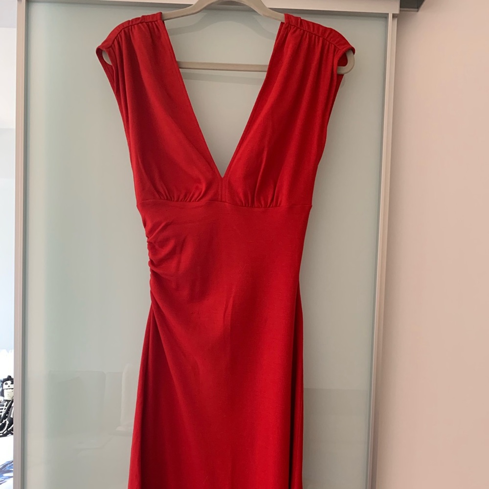 Diane Von Furstenberg fitted deep V dress